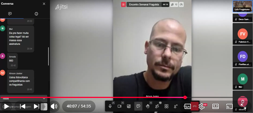Participação Reunião Semanal